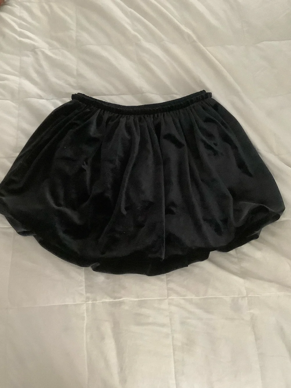 Velvet bubble skirt for girls